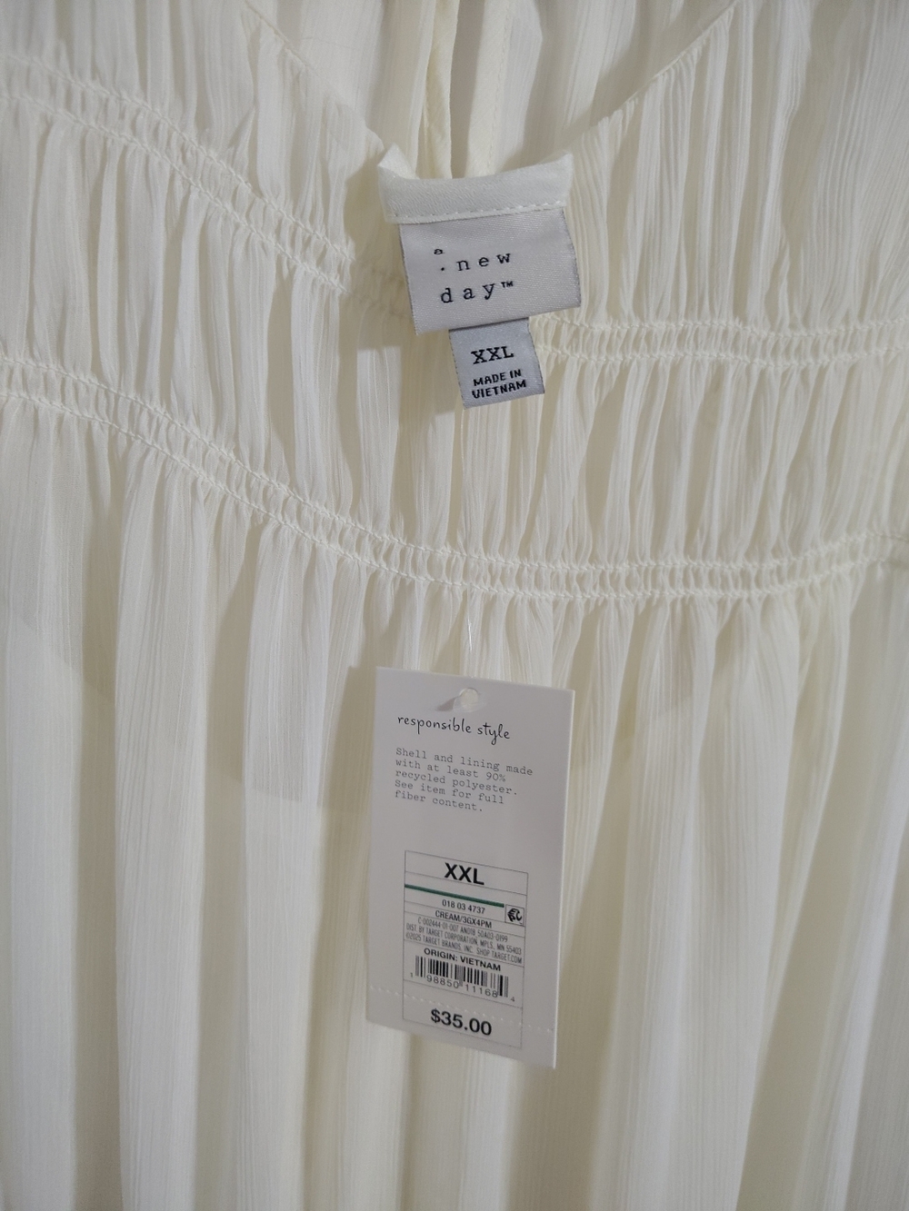 a new day Cream Tiered Sleeveless Maxi Dress - Picture 2 of 6